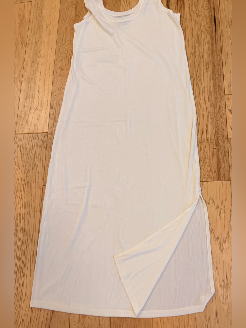 Flax Jeanne Engelhart Side Slit Slinky Sleeveless Lagenlook Maxi Dress - Picture 5 of 6